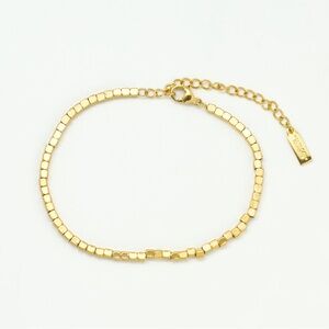Salty Cali 18k yellow gold over stainless steel bracelet